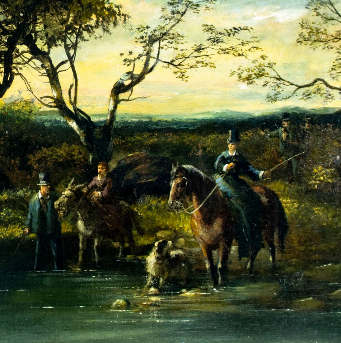 Guillaume Regamey (France,1837-1875) oil painting antique - 7