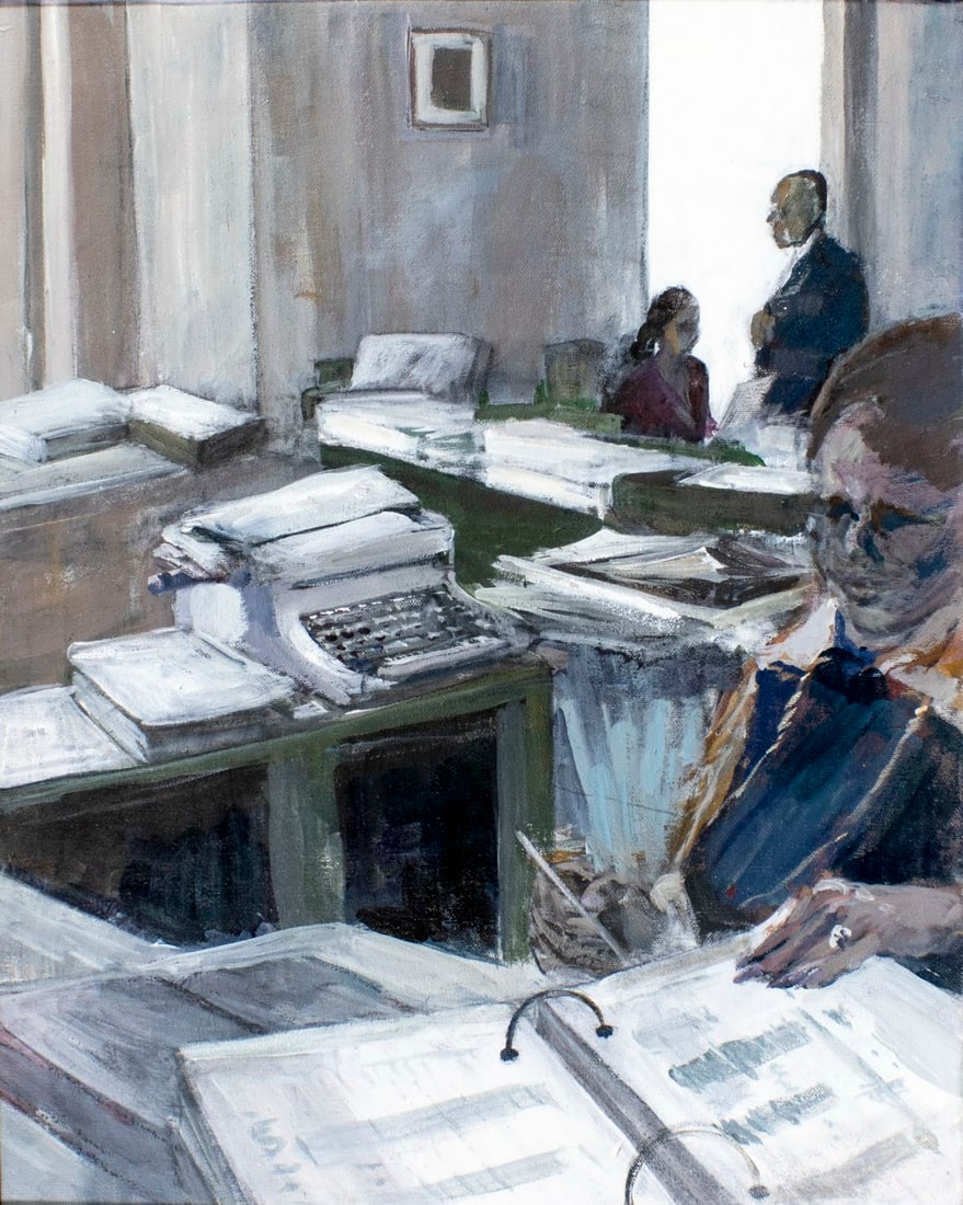 Vintage 20C American oil painting (1 of 12)