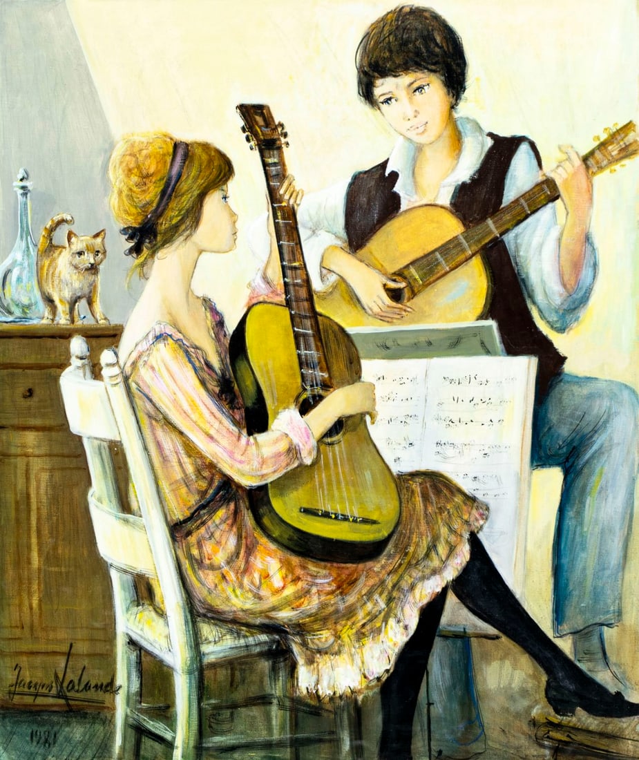 Jacques Lalande (French,1921-2003) oil painting (1 of 14)