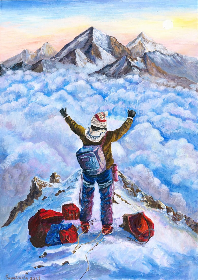 Katerina Kovalevska (Ukraine,20/21C) acrylic painting (1 of 12)