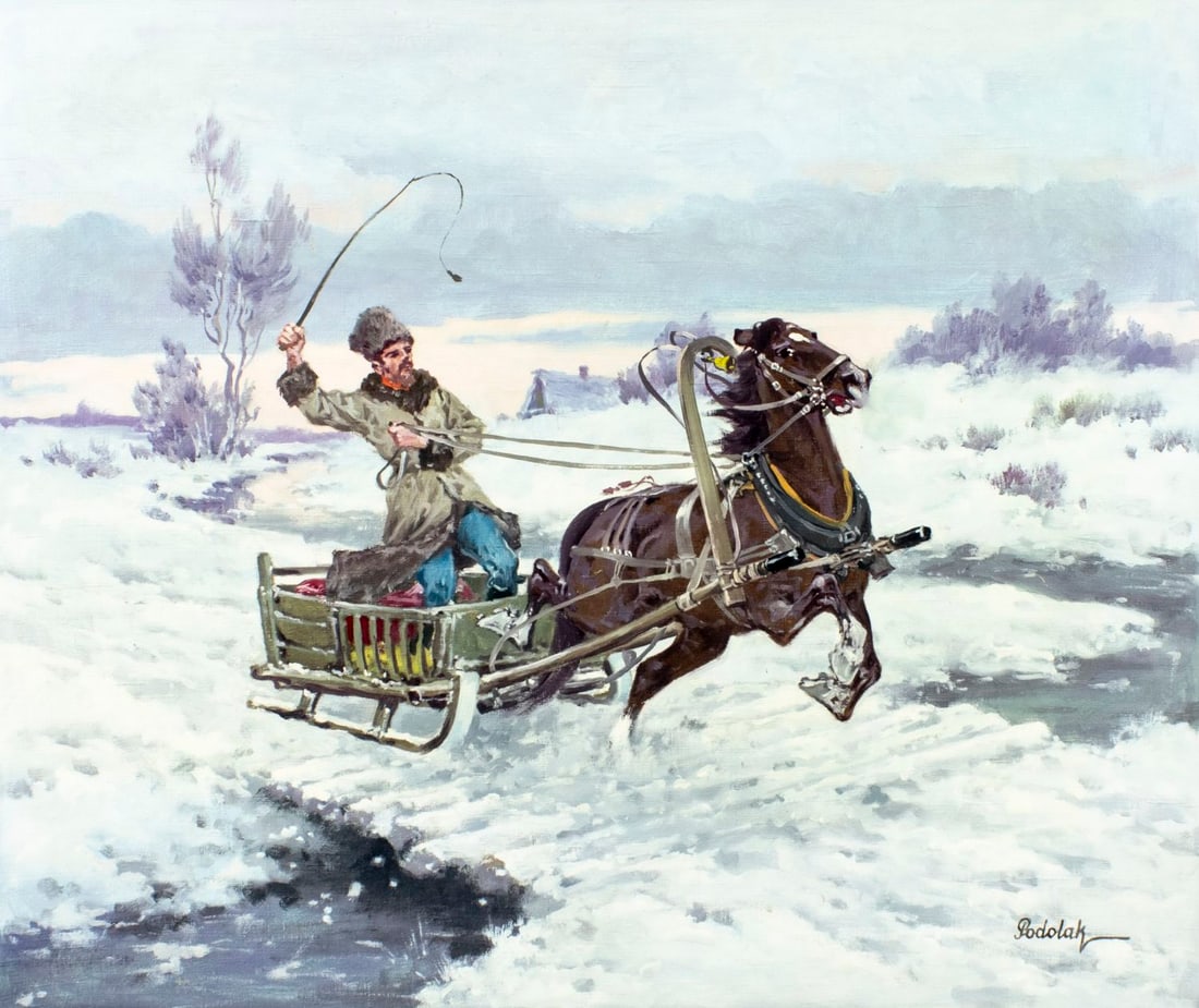 Podolak (Europe,20C) oil painting (1 of 13)