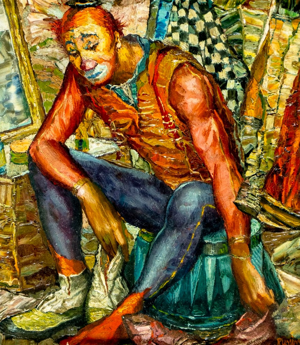 George Russin (FL,1910-2010) oil painting (1 of 14)