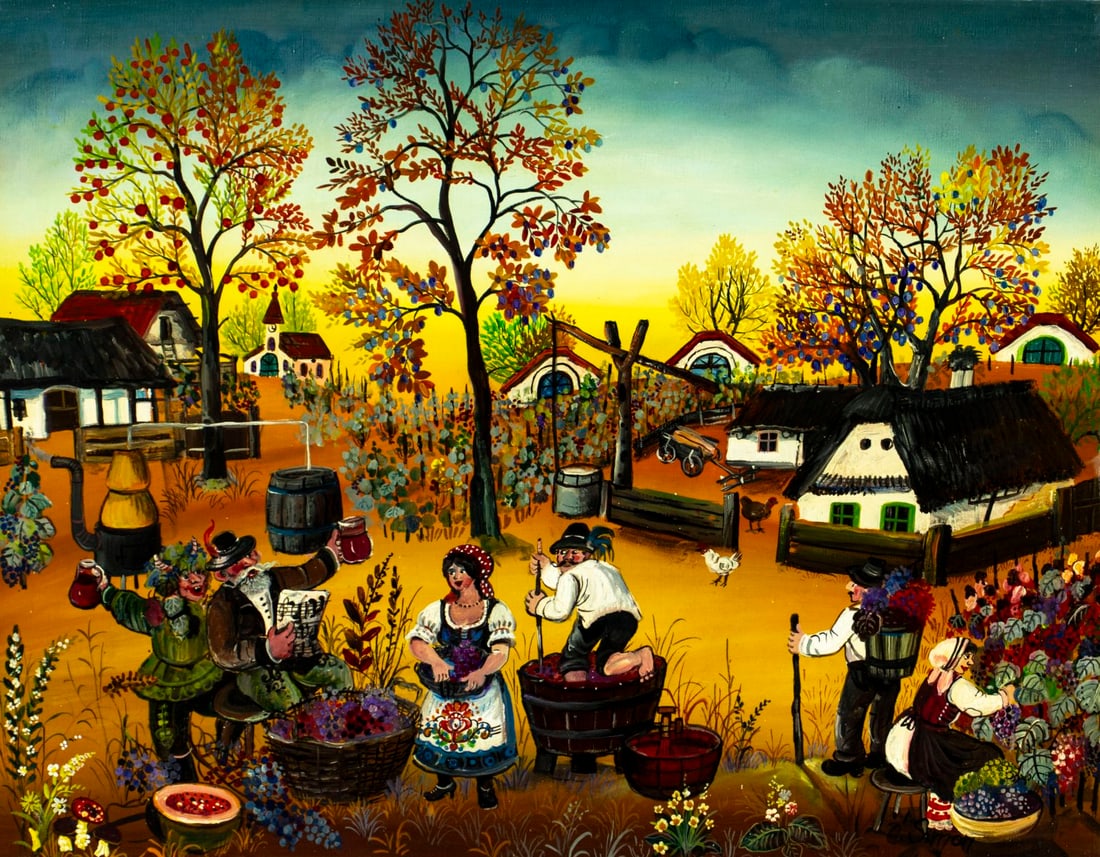 Edith Simon (German,1917-2003) oil painting (1 of 13)