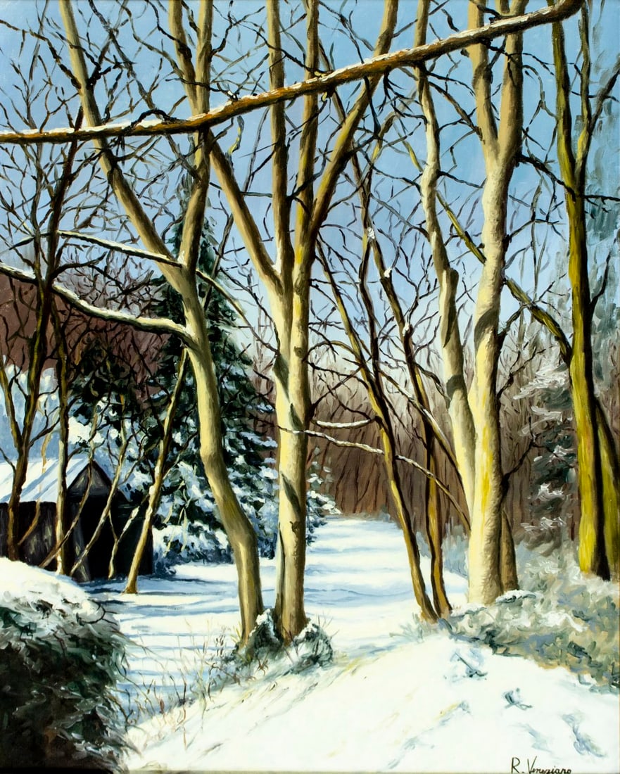 R Veneziano (US,20C) oil painting (1 of 12)