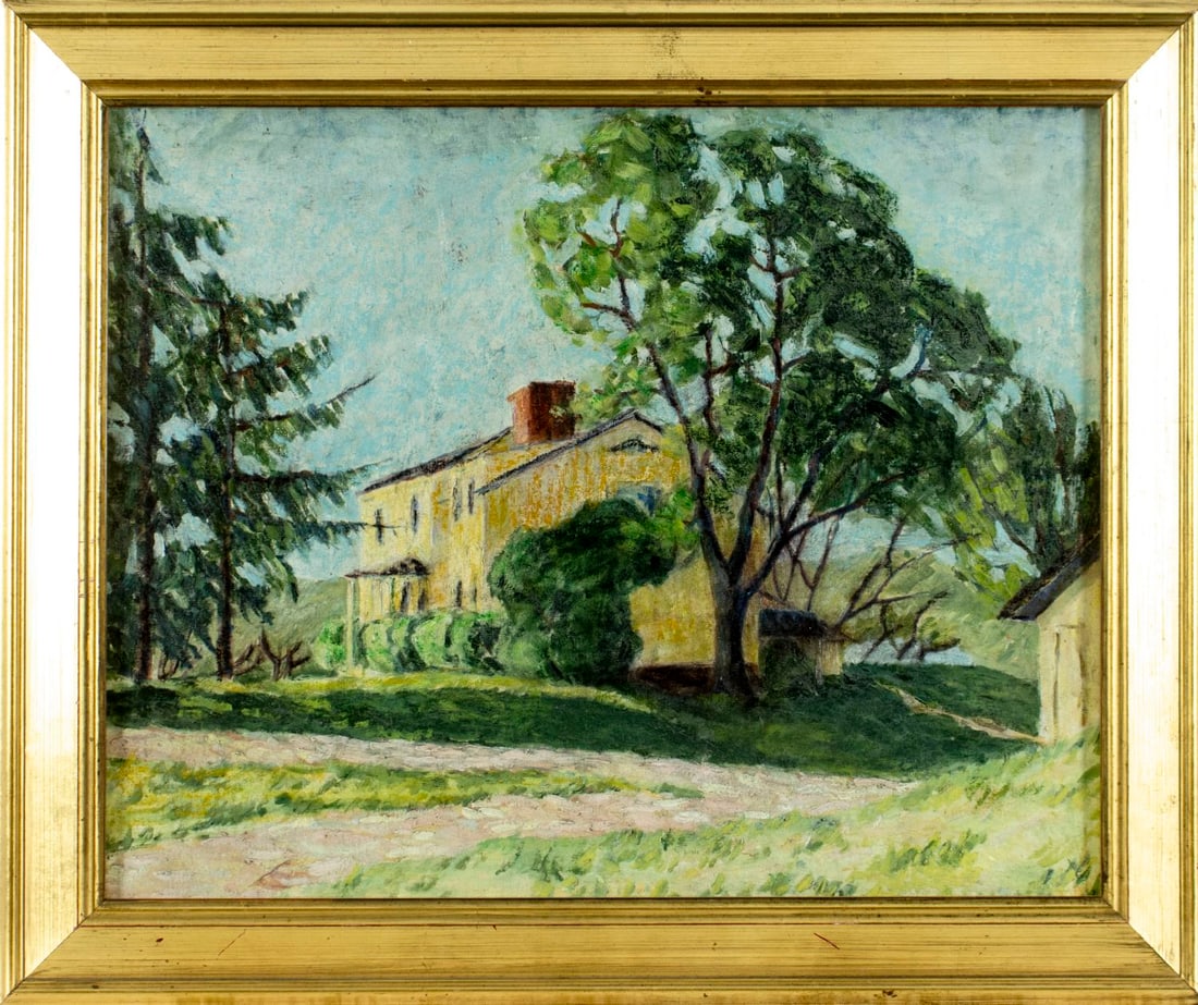 Vintage mid 20C American oil painting - 3