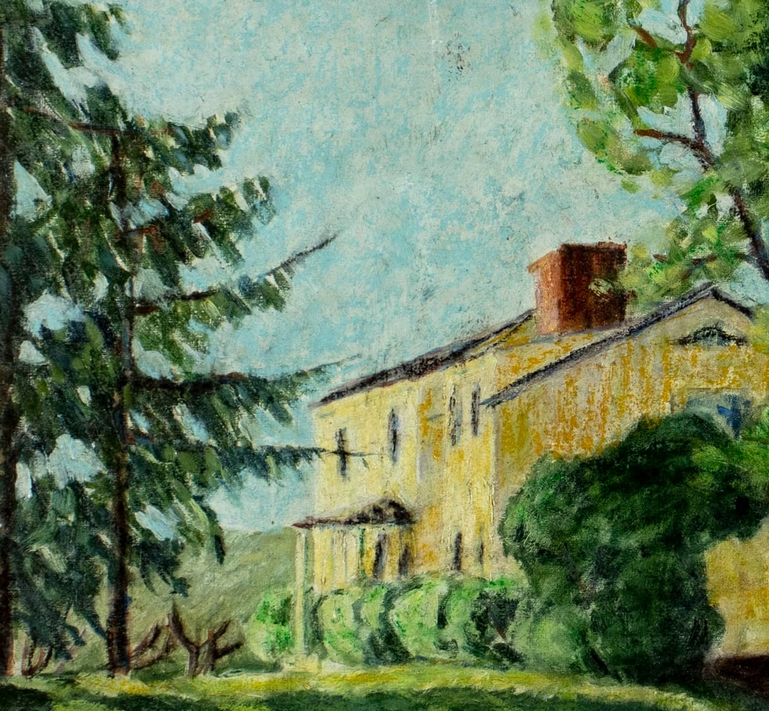 Vintage mid 20C American oil painting - 5