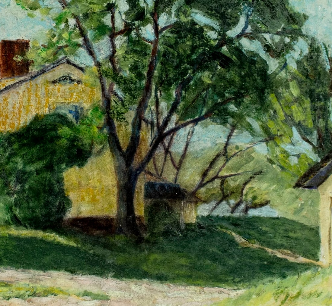 Vintage mid 20C American oil painting - 6