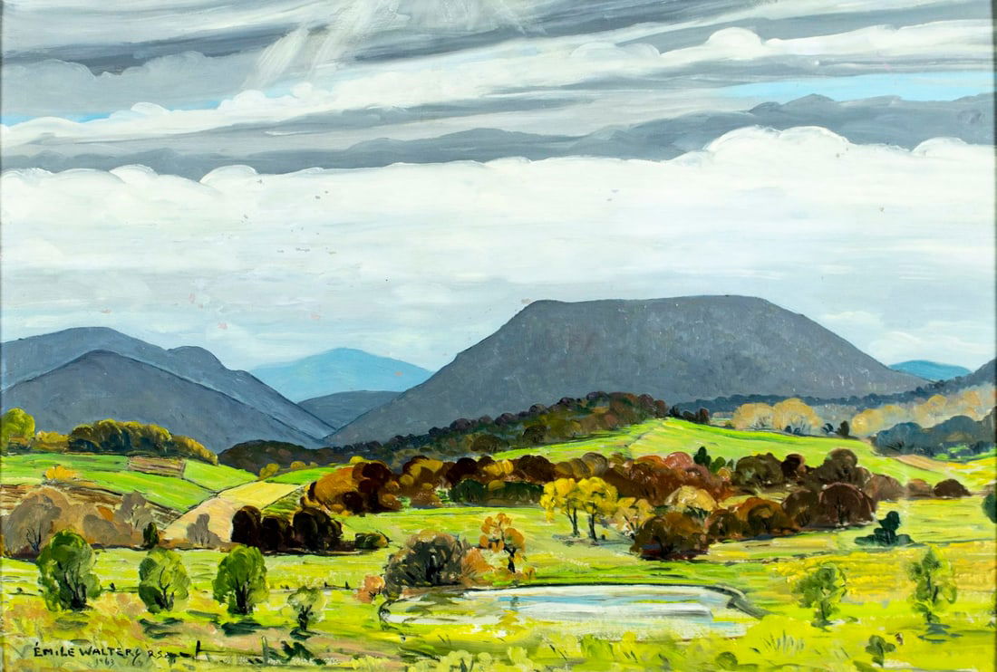Emile Walters (NY,PA,Canada,1893-1977) oil painting (1 of 12)