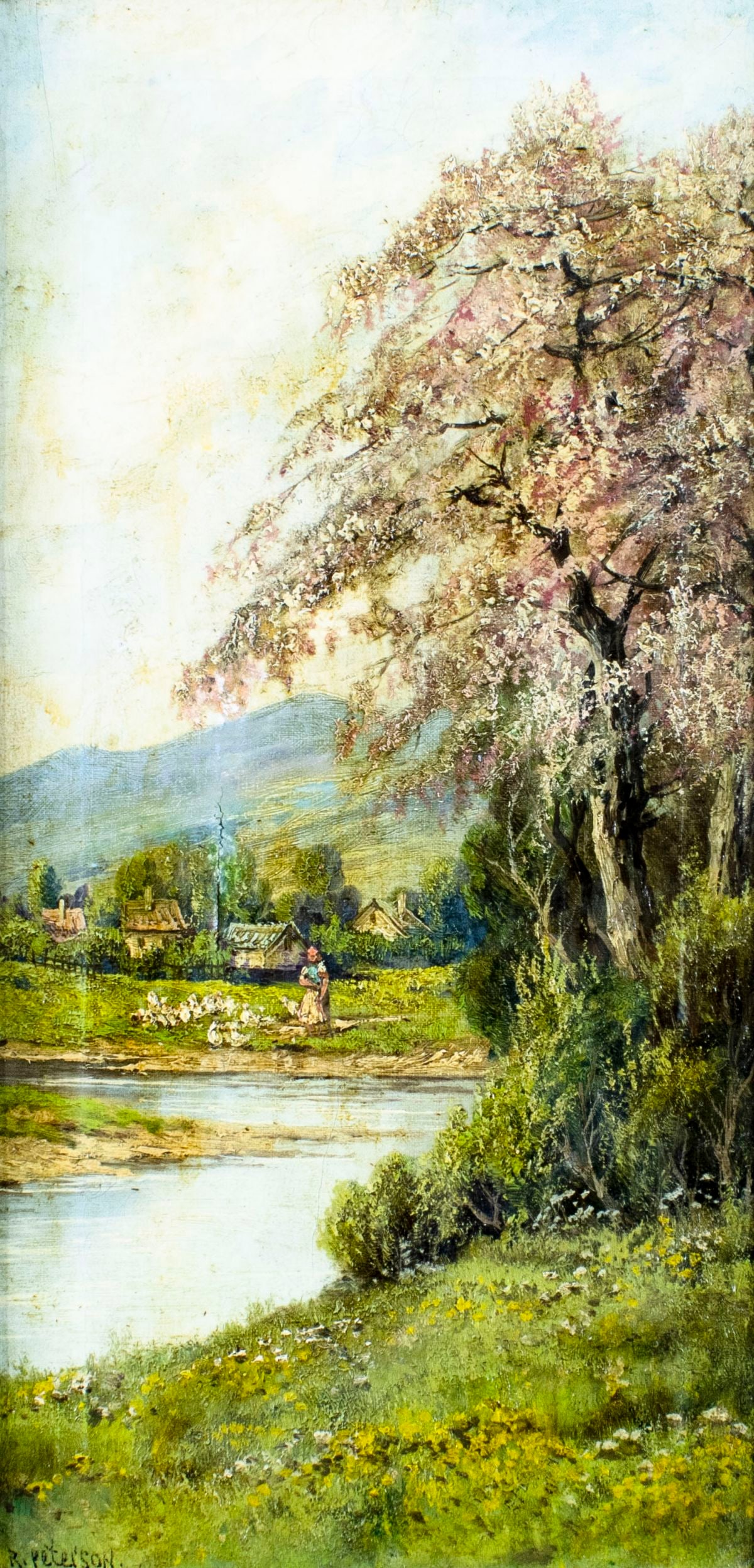 R Peterson (Europe,mid 20C) oil painting (1 of 12)