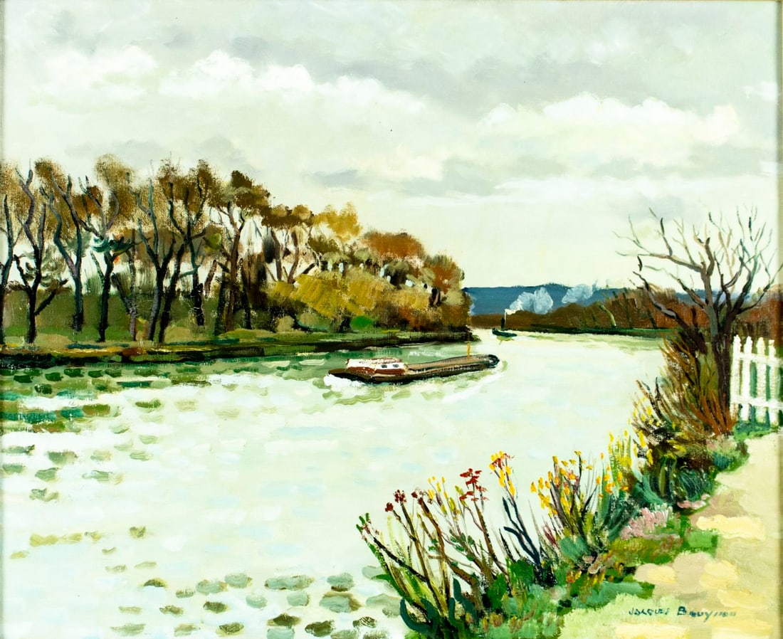 Jacques Bouyssou (France,1926-1997) oil painting (1 of 17)