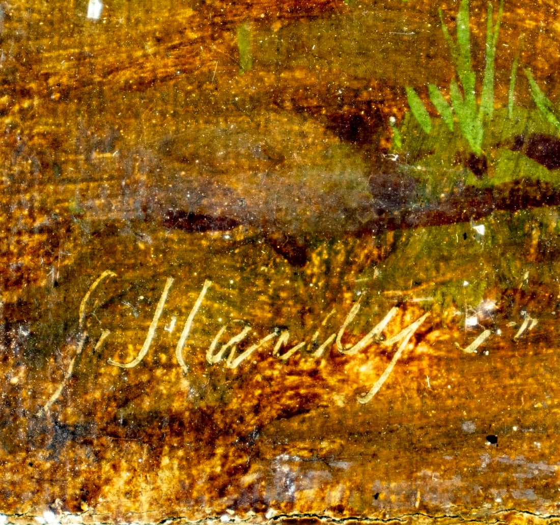 Antique early 20C British oil painting signed - 4