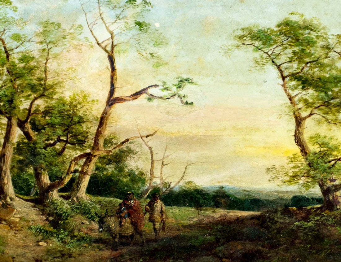 Antique early 20C British oil painting signed - 5