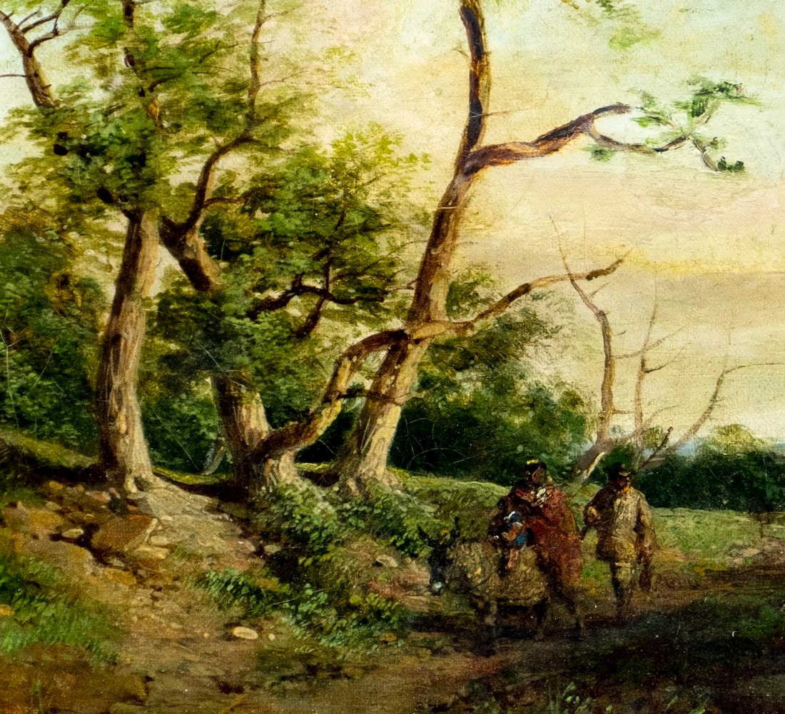 Antique early 20C British oil painting signed - 6