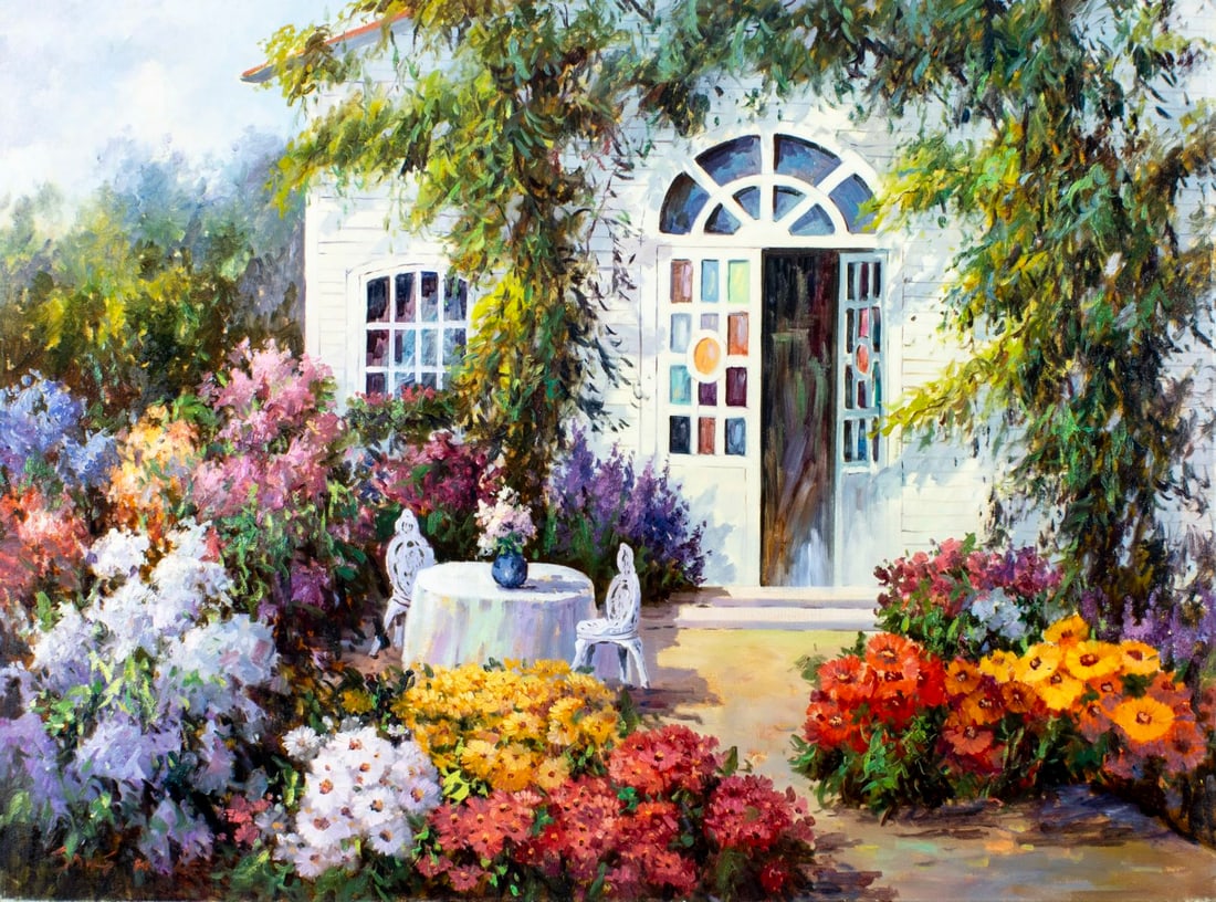 Sang M Lee (South Korea,US,b 1949) oil painting (1 of 13)