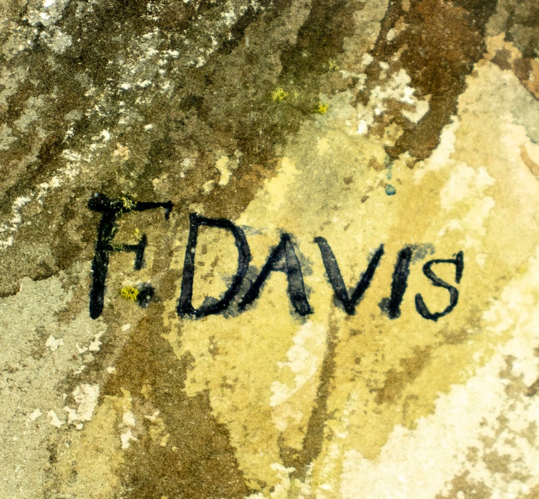 ATTR Frederick Davis (UK,1853-1892) watercolor painting antique - 4