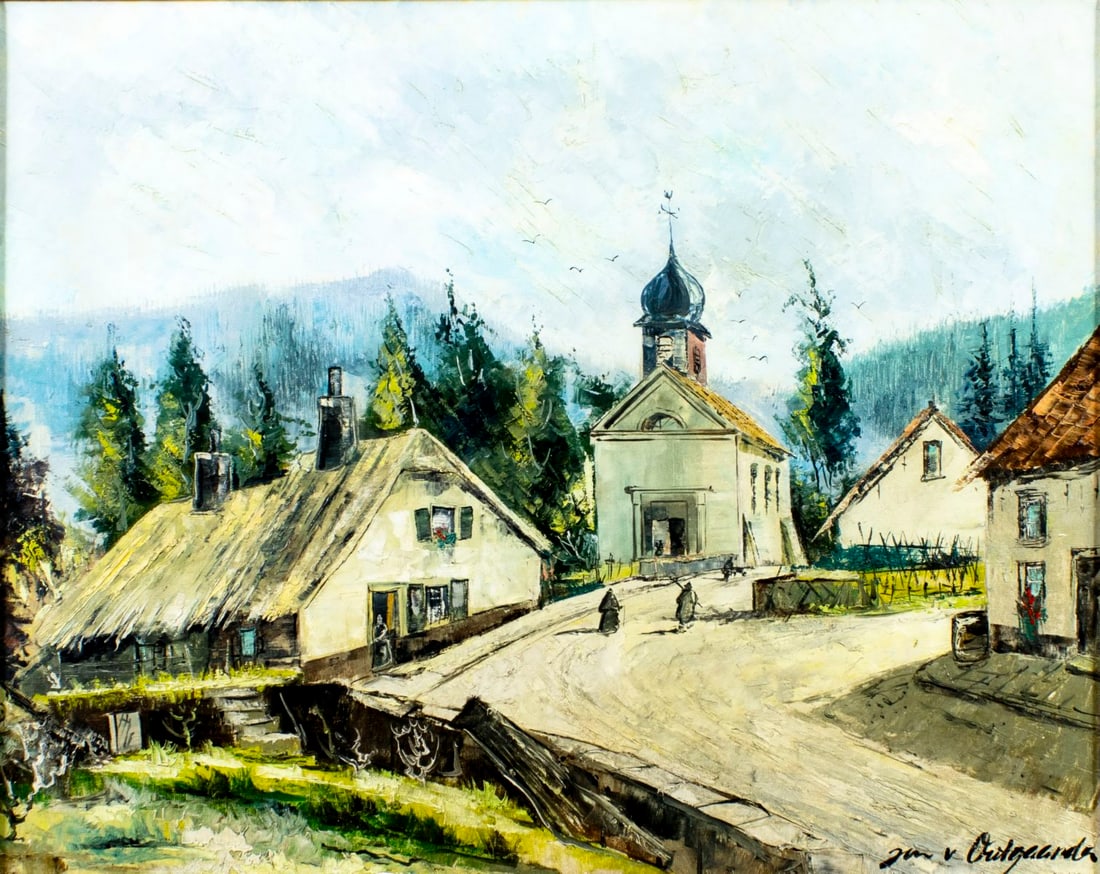 Van Autgaarden (Belgium,20C) oil painting (1 of 13)