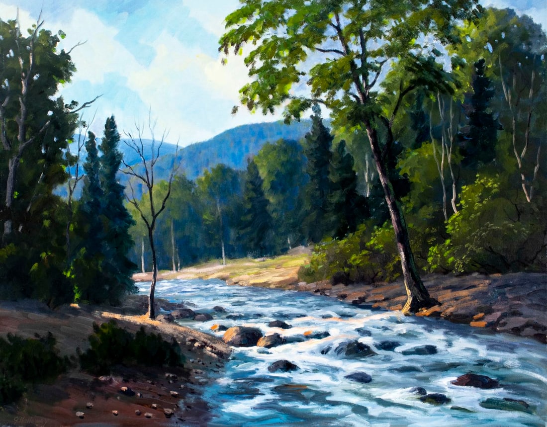 George Holloway (NJ,20C) oil painting (1 of 13)