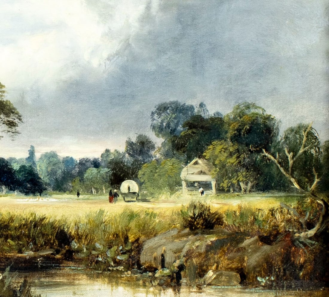 ATTR Henry Jutsum (UK,1816-1869) oil painting antique - 6