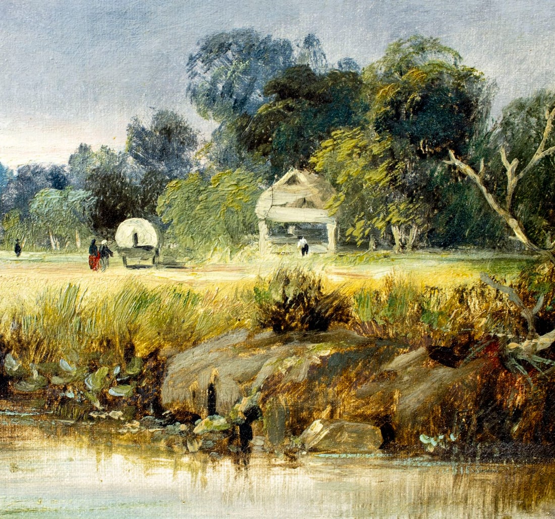 ATTR Henry Jutsum (UK,1816-1869) oil painting antique - 7