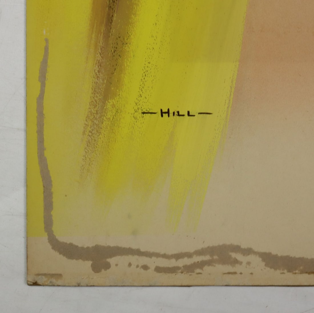 Russell Hill (US,20C) gouache painting antique - 10