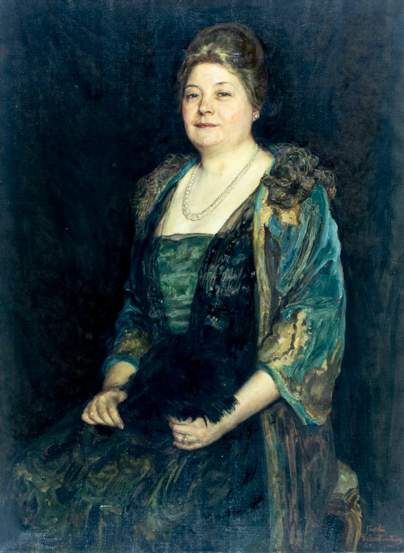 Nicolaus Schattenstein (NY,Russia,1877-1954) oil painting (1 of 14)