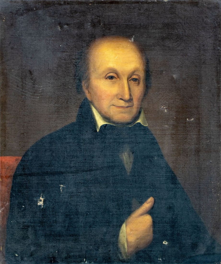 Antique 19C American oil painting (1 of 12)