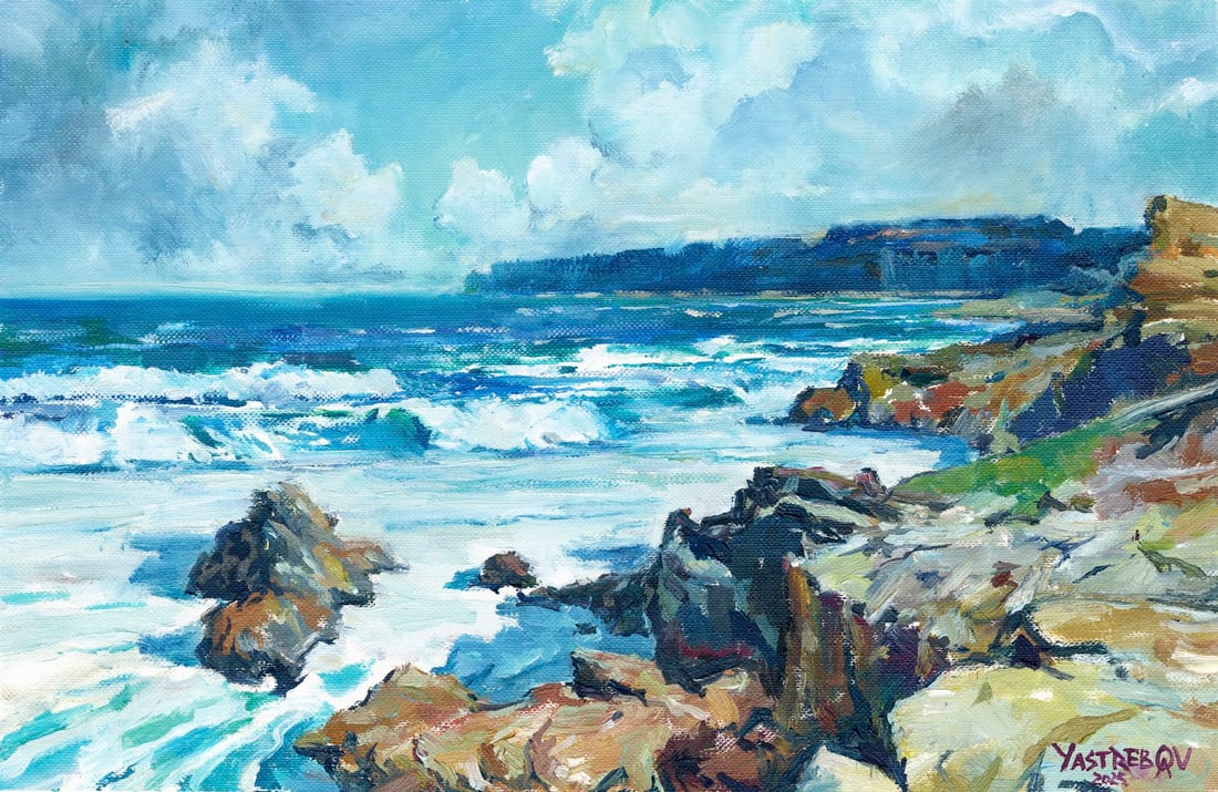 Aleksandr Yastrebov (Ukraine,b 1989) oil painting (1 of 12)