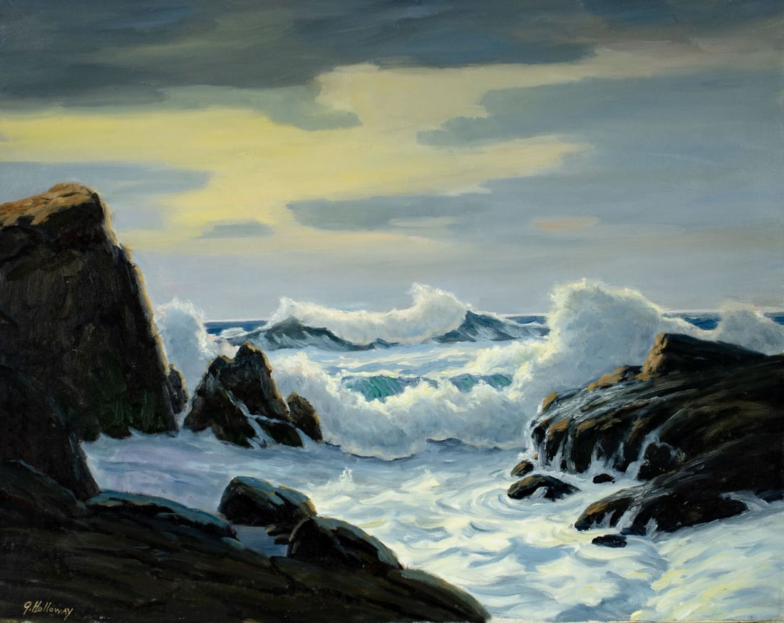 George Holloway (NJ,20C) oil painting (1 of 12)