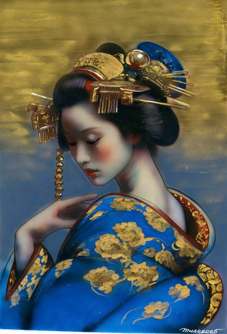 Olga Dolgikova (Ukraine,b 1967) acrylic painting (1 of 12)