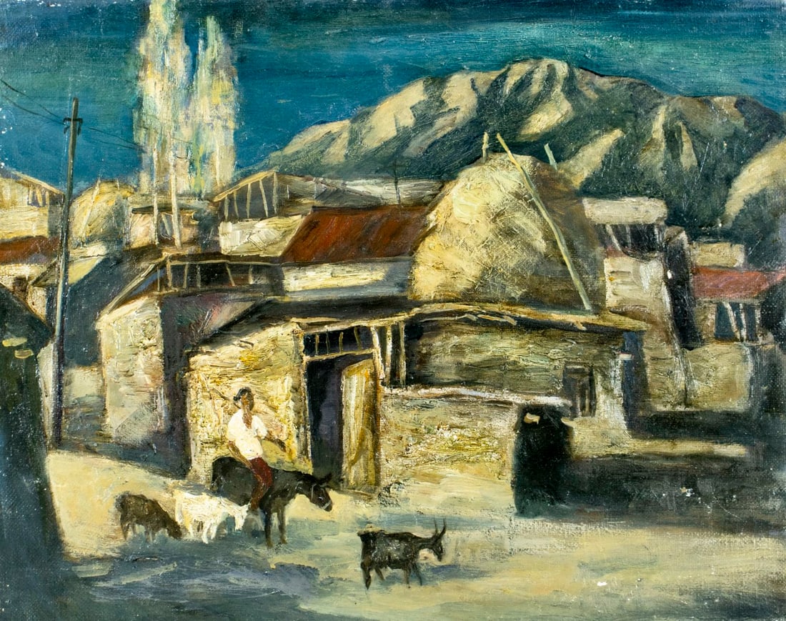 Hakim Mirzahmedov (Uzbekistan,1950-2022) oil painting (1 of 13)