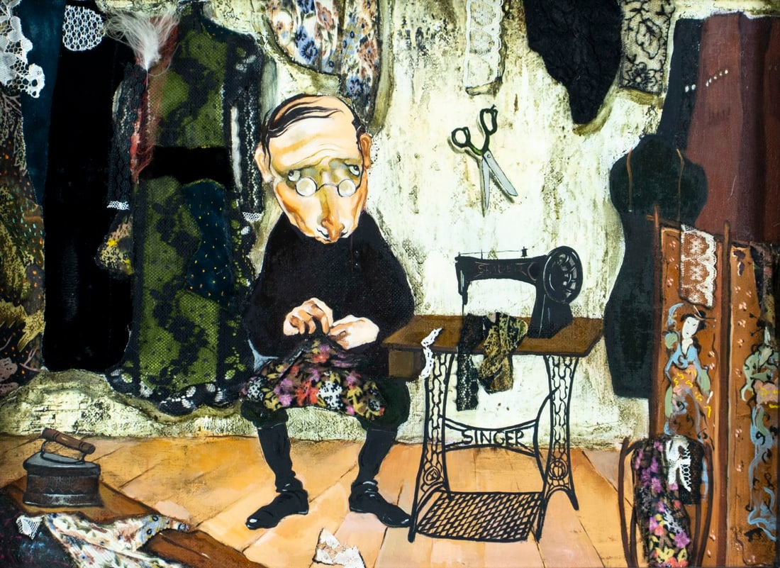 Vintage 20C Georgian Tbilisi oil painting (1 of 11)