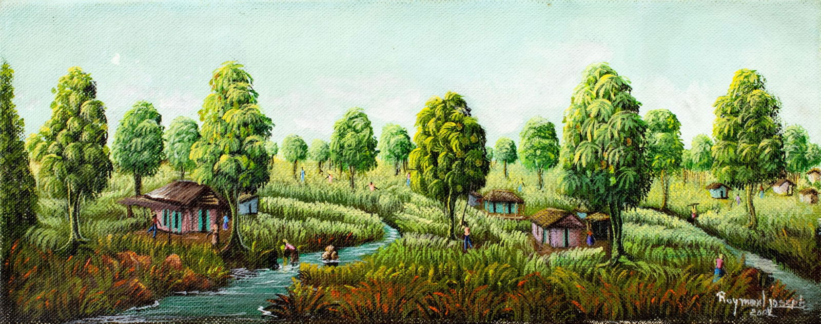 Raymond Joseph (Haiti,20C) oil painting (1 of 12)