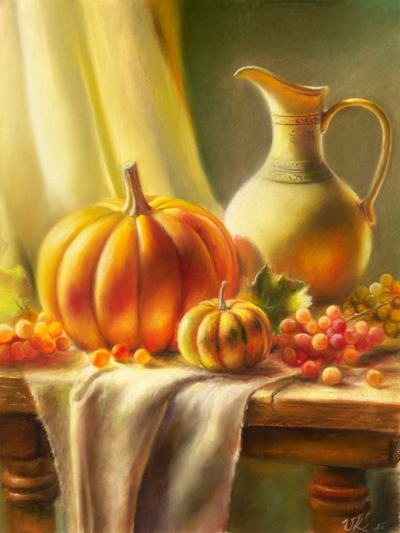 Ksenia Vasilchenko (Ukraine,b 1996) pastel painting (1 of 12)