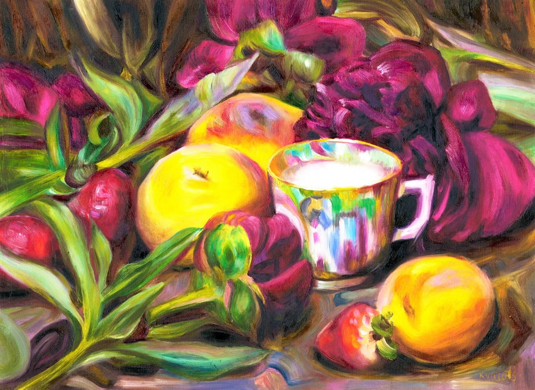 Alina Kvaratshelia (Ukraine,20/21C) oil painting (1 of 12)