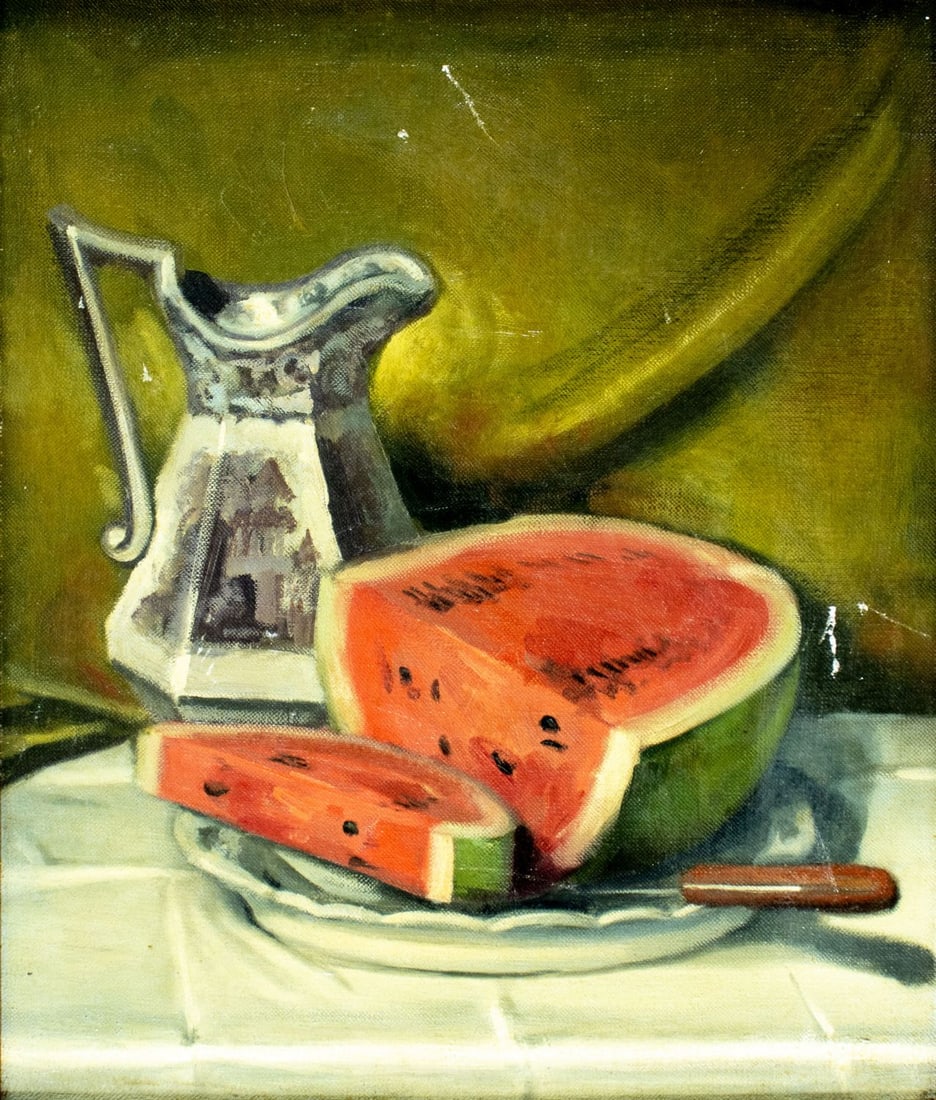 Rizzo (US,mid 20C) oil painting (1 of 12)