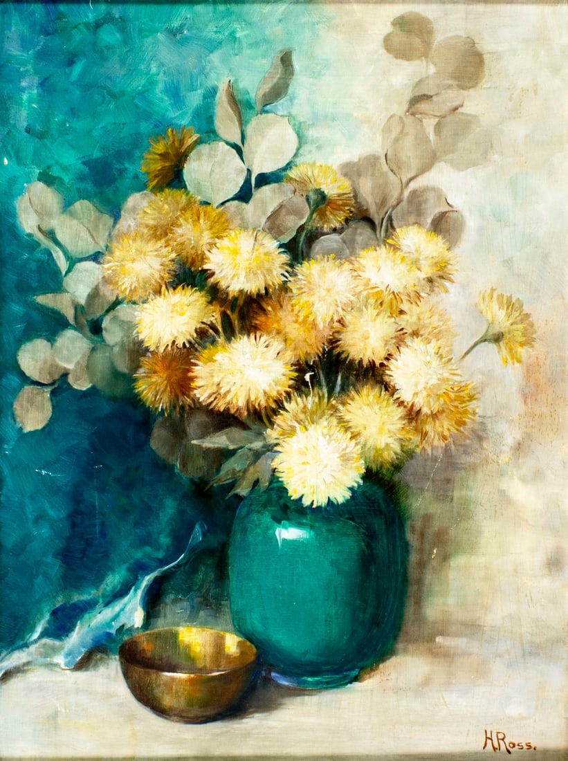 H Ross (US,mid 20C) oil painting (1 of 12)