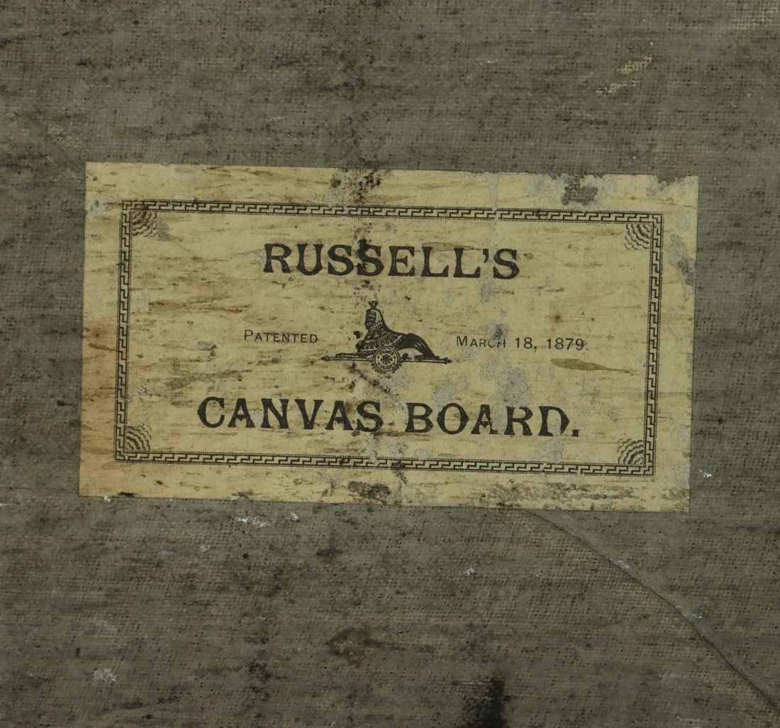 Antique 19C American oil painting - 12