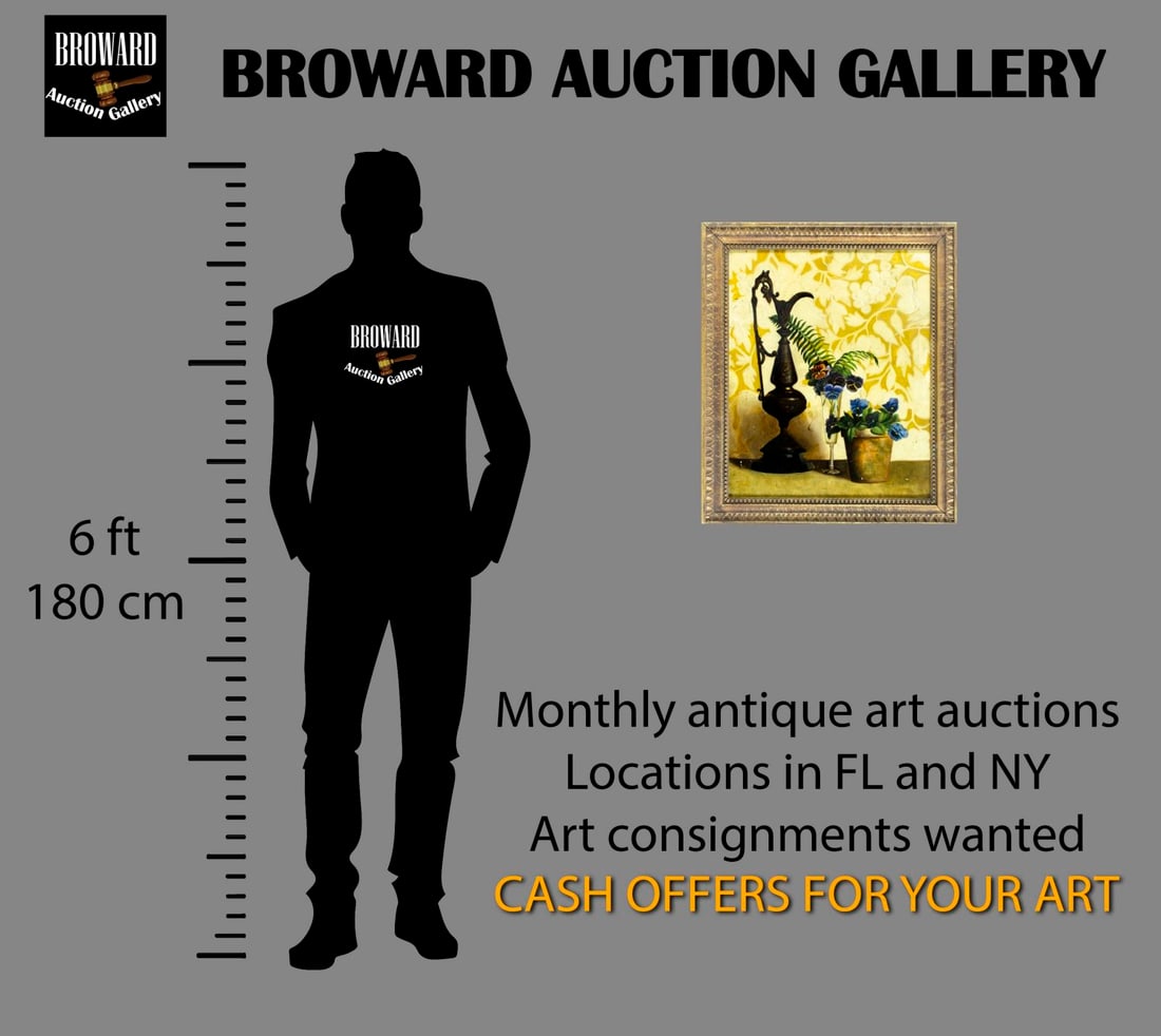 Antique 19C American oil painting - 2