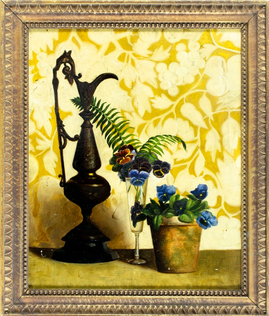 Antique 19C American oil painting - 3