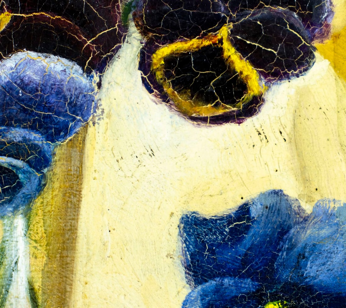 Antique 19C American oil painting - 7