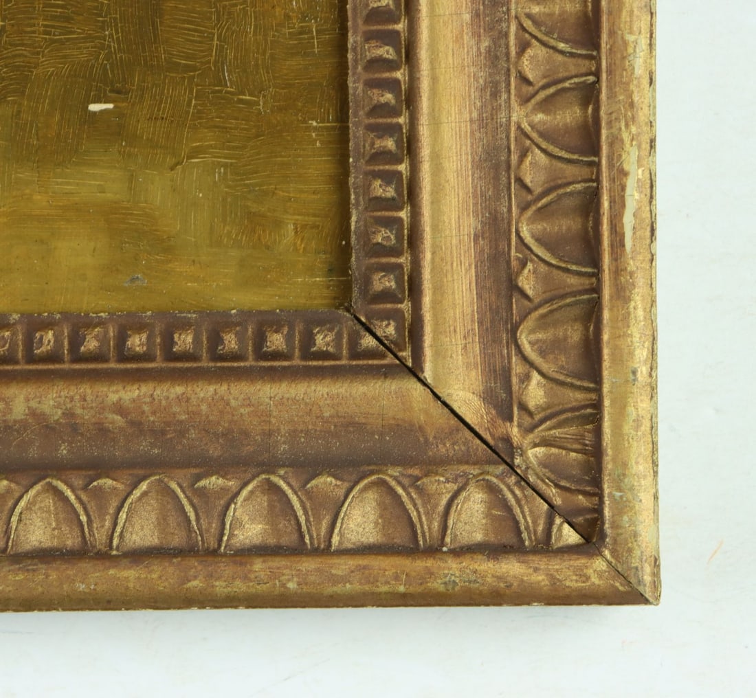 Antique 19C American oil painting - 9