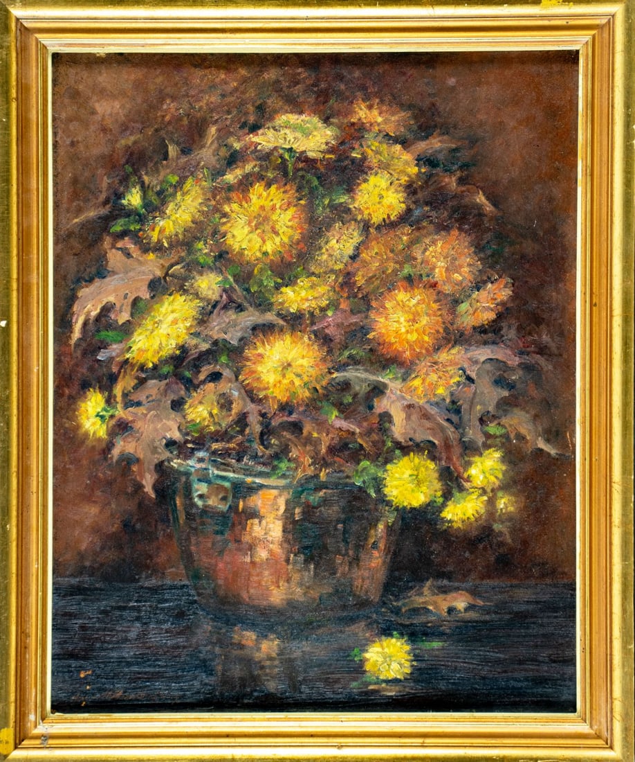 Vintage mid 20C American oil painting signed - 3