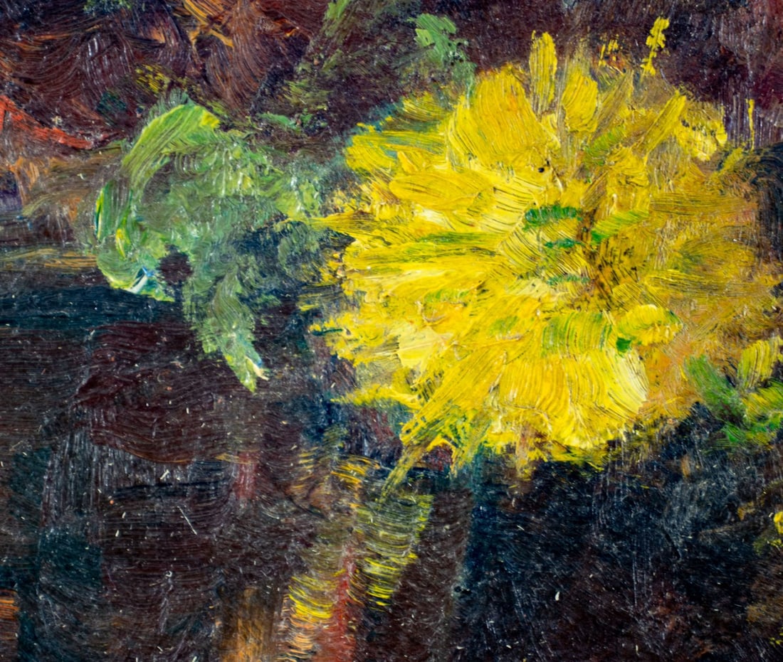 Vintage mid 20C American oil painting signed - 8