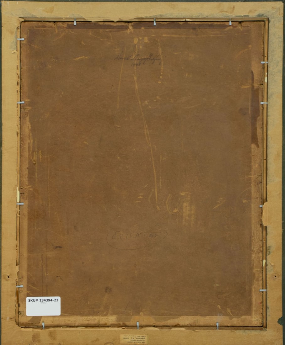 Vintage mid 20C American oil painting signed - 9