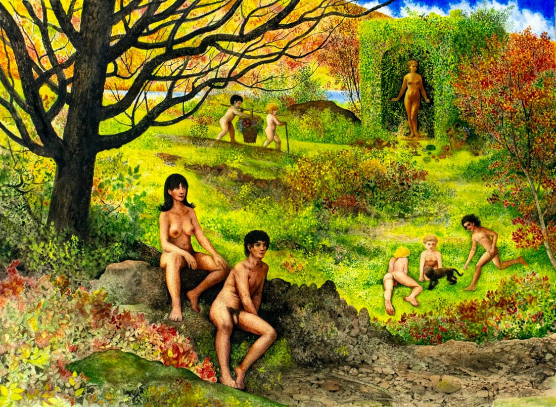 Stephen Curtis (US,20C) watercolor painting (1 of 15)