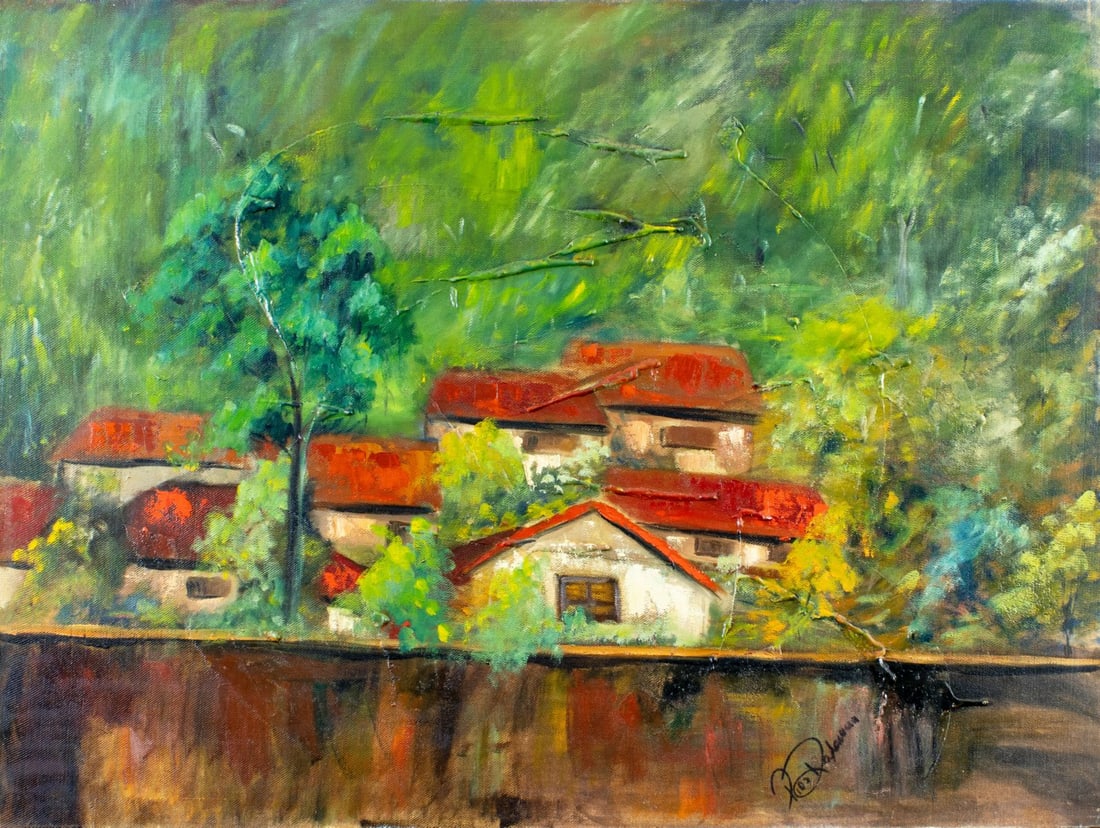 Pios Rodaman (FL,Brazil,b 1953) oil painting (1 of 14)