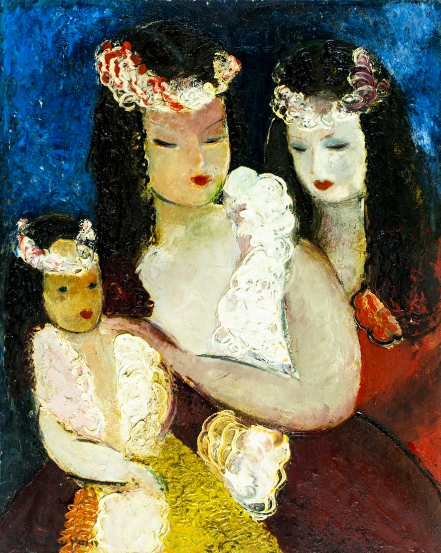 Michel Marie Poulain (France,1906-1991) oil painting (1 of 13)