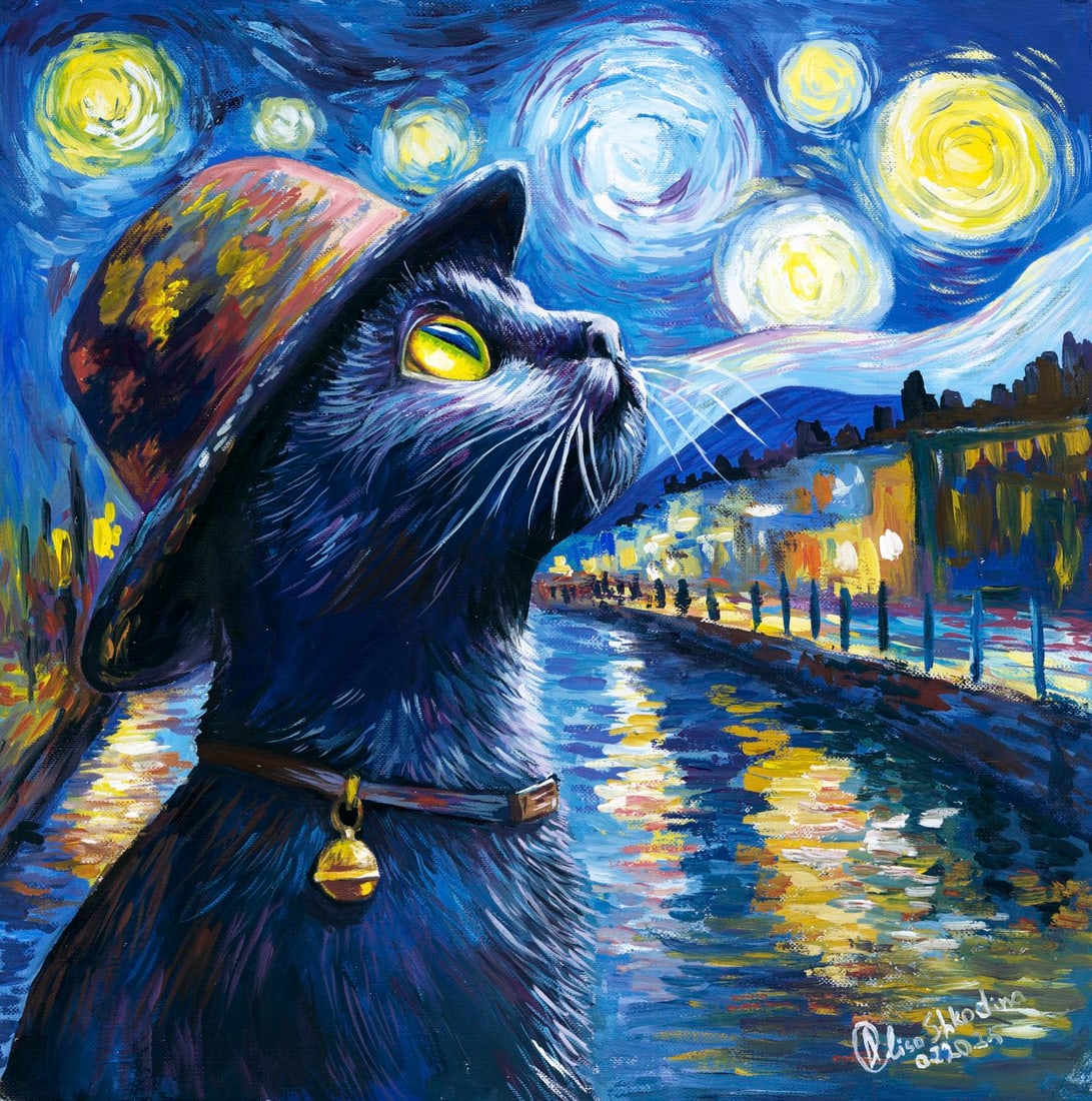 Alisa Shkodina (Ukraine,b 1992) gouache painting (1 of 11)