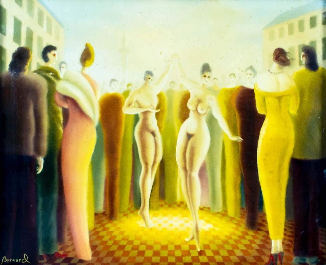 Bernard Bonnarel (France,b 1950) oil painting (1 of 13)