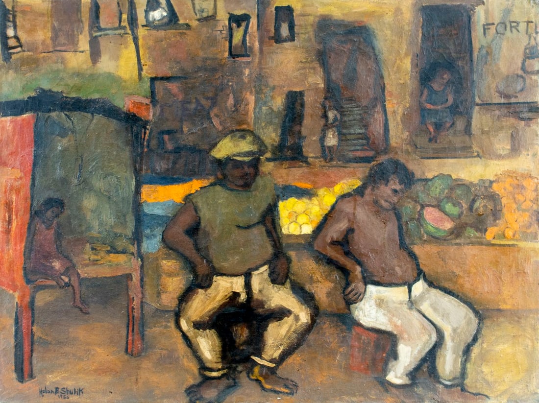 Helen B Shulik (US,mid 20C) oil painting (1 of 12)